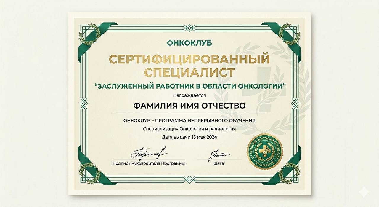 Заслуженный работник в области онкологии